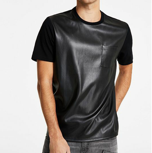 เสื้อยืดคอกลมแขนสั้นผ้าแคนวาสคุณภาพสูงสำหรับผู้ชาย มีกระเป๋าหน้าอก ระบายอากาศได้ดี เป็นมิตรกับสิ่งแวดล้อม น้ำหนัก 460 กรัม รับผลิตตามแบบ OEM - Product Image 1