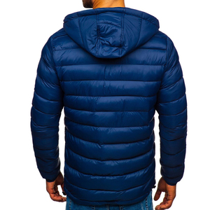 Chaqueta de Invierno Unisex al por Mayor, Chaqueta Acolchada de Lona, Anti-UV, Impermeable, con Media Cremallera y Cuello Alto, Abrigo Cálido, Venta Directa de Fábrica - Product Image 2