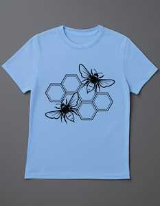 T-Shirt Confortable Ultra Doux Essentiel pour Hommes, Été Écologique Appliques Denim Batik Tissus Velours Côtelé 100% Coton Patches - Product Image 5