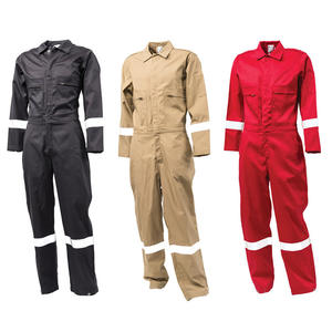 Vente en gros de vêtements de travail ignifuges en coton orange Industrie du travail Combinaison des travailleurs du bâtiment uniforme - Product Image 4