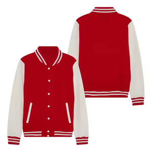Best High Quality <b>Canvas</b> Varsity <b>Jacket</b> Men Women Custom Stand Collar Embroidery Leather Sleeves Stylish High Street Design - Product Image 6