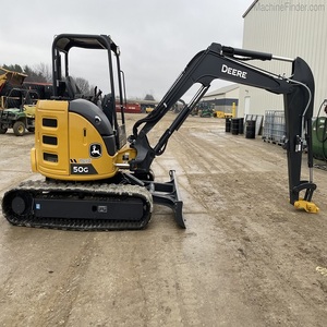 Mini-excavatrice John Deeree 50G d'occasion, moteur à haut rendement, pompe, en stock, livraison rapide, meilleur prix, équipement de construction - Product Image 3