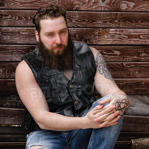 Gilet de moto en cuir pour hommes, toutes les tailles et couleurs disponibles, gilet de motard professionnel en cuir véritable sans manches - Product Image 6