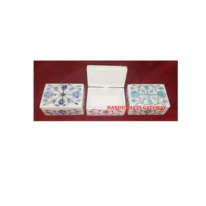 White Marble Inlay Gifting Box Beautiful Handmade Stander Size India Manufacturing Marble Mother Of Pearl Inlay Work Jewelry Box