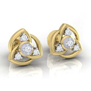 Pendientes de Oro Certificado de 14K y Diamantes Reales, 8 Piezas, Multicolor, Calidad de Diamante IJ-SI/GH-SI/EF-SI - Product Image 2