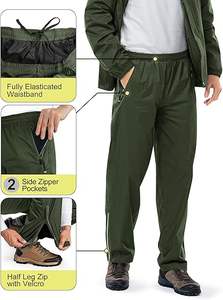 Conjunto Deportivo de Dos Piezas para Hombre, Chaqueta Cortavientos y Pantalones Cargo de Nailon con Cremallera, para Invierno - Product Image 6