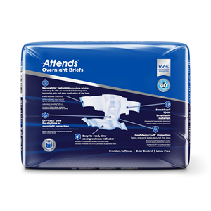 Pañales para Adultos con Incontinencia Urinaria, Absorbencia Nocturna, Talla M, para Exportación Paquete de 18 unidades - Product Image 2