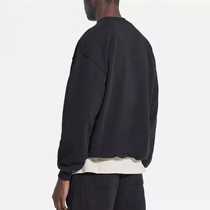 OEM venta al por mayor 100% algodón sudaderas de peso pesado para los hombres logotipo personalizado cuello redondo de gran tamaño transpirable diseño de talla grande - Product Image 6