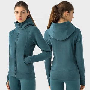 2025 marca de moda para mujer XS Zip-Up Sport Running Hoodie ODM sudadera de invierno estilo explosivo gran oferta otoño cuello con capucha - Product Image 3
