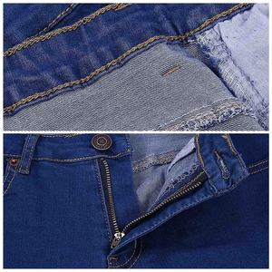 Pantalones cortos de mezclilla lavados de cintura alta para mujer-Cintura elástica transpirable suave Estilo deportivo Comodidad diaria - Product Image 4