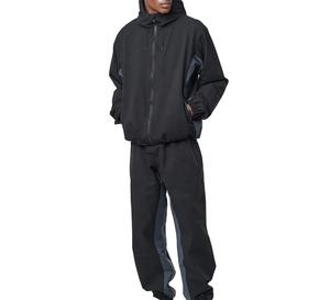 Veste coupe-vent de sport en coton 100% froissé, respirante, vintage, à la mode, avec revêtement personnalisé, pour l'extérieur - Product Image 5