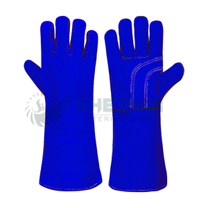 Guantes de soldadura de cuero duraderos para seguridad Tig, resistentes al calor y a las chispas, adecuados para trabajos industriales y fabricación de metales - Product Image 1