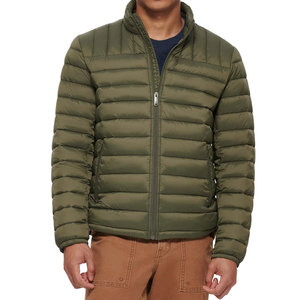 Men's High Quality <b>Thin</b> <b>Puffer</b> <b>Jacket</b> Unique Design with Stand Collar and Front Logo Solid Color Canvas Cheap Price DDP Shipping - Product Image 1
