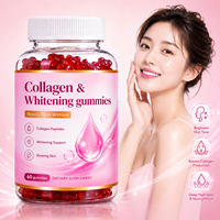 Gummies de collagène en gros OEM avec acide hyaluronique et biotine pour l'hydratation de la peau, certifiées GMP et HALAL