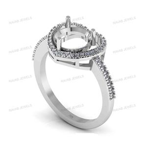 High Quality 925 Sterling Silver <b>Heart</b>-Shaped Cocktail Ring Prong Setting with Ashes Resin Filling CZ Keepsake Jewelry - Product Image 2