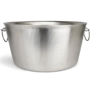 ถังน้ำแข็งอะลูมิเนียมแบบมีพื้นผิวพร้อมหูหิ้วแบบวงแหวน |   ตู้แช่ไวน์และแชมเปญ |   บาร์ โรงแรม ของตกแต่งบ้าน ของตกแต่งโต๊ะ - Product Image 2