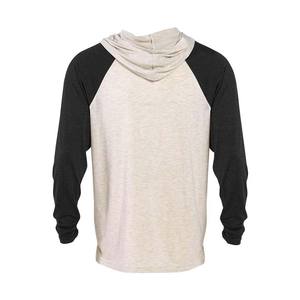 Sweat à capuche raglan à manches 3/4 unisexe vintage chiné pour adultes - Product Image 6