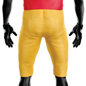 Uniforme de football américain sublimé en polyester 100% personnalisé pour hommes maillot court respirant en sergé rouge jaune - Product Image 4