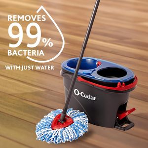 ระบบถังปั่นม็อบและไม้ถูพื้น O-Cedar RinseClean Spin |   ทำความสะอาดด้วยน้ำสะอาด |   กำจัดแบคทีเรียได้ 99% - Product Image 6