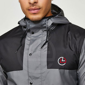 Chaqueta cortavientos transpirable para hombres con bolsillos traseros y laterales ventilados Chaqueta cortavientos para hombres empacable - Product Image 6