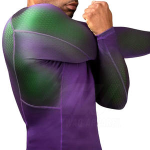 เสื้อรัดกล้ามเนื้อของผู้ชายแบบสลิมฟิตเสื้อเข้ารูป - Product Image 4