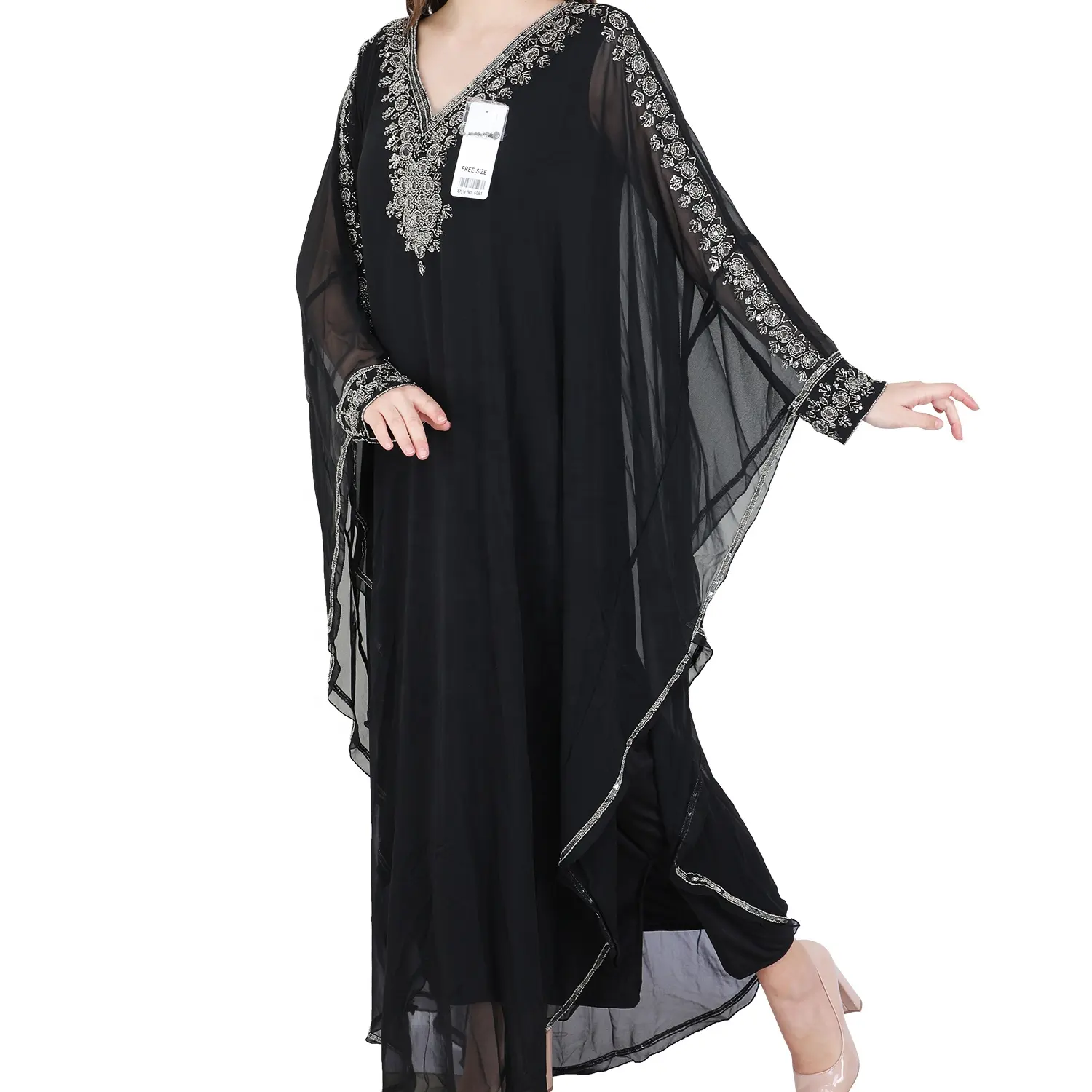 Abaya — robe longue à manches Kimono pour femmes, vêtements islamiques, Style dubaï, Kaftan, robe musulmane, une pièce, nouvelle collection