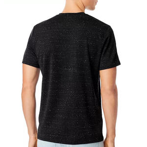 T-shirts surdimensionnés en coton pour hommes, coupe ample, tissu tricoté lourd, logo 3D personnalisé pour motif de sonnerie d'impression bouffante, vente en gros - Product Image 4