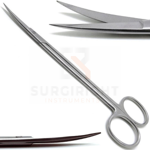 Kelly 7 \ "tijeras médicas quirúrgicas dentales curvas fuente de alimentación Manual instrumento afilado/afilado por instrumentos Surgiright - Product Image 1