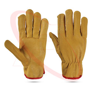 ถุงมือหนังแพะสำหรับอุตสาหกรรมถุงมือ2025แบบไม่มีสายรัดนิ้วโป้งพร้อมถุงมือจับอย่างดี - Product Image 1