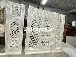 Paneles de Fondo de Fibra de Vidrio Blancos Modernos y Elegantes, Estilo Palacio Clásico, Nuevo, Tamaño Personalizable, Ligeros, Decoración de Escenario, de Fábrica - Product Image 2