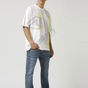 เสื้อยืดสำหรับผู้ชายทรงหลวมสุดอินเทรนด์เสื้อยืดโลโก้ออกแบบได้ตามต้องการสำหรับผู้ชาย - Product Image 6