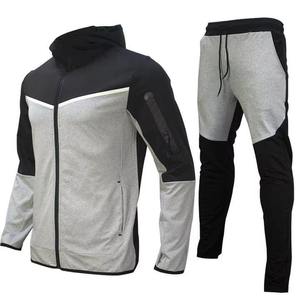 Trajes deportivos personalizados para correr para hombre, chándal liso ajustado de 2 piezas - Product Image 4