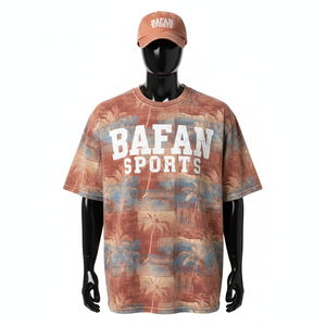 Camiseta de Hombre 100% Algodón, Camiseta con Lavado Ácido, Algodón Jersey de Primera Calidad, Tacto Suave, Colores Tonos Tierra, Impresión de Pantalla, Logotipo Personalizado - Product Image 1