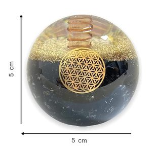Vente chaude fait à la main bleu aigue-marine Orgonite énergie cristal sphère nouvelle croix Animal amour fée conceptions métaphysique utilisation vente - Product Image 6