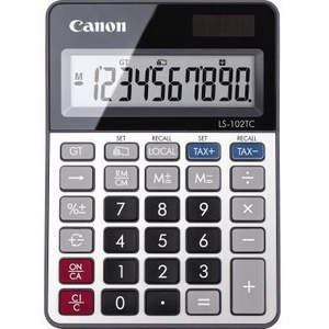 Calculatrice de bureau solaire Canon LS-102TC 106 x 24 x 149 mm Argent, pile argentée pour CANON - Product Image 1
