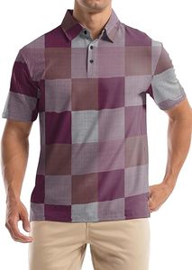 Polo de Golf de secado rápido de alta calidad para hombre, Polo bordado de punto de manga corta elástico transpirable sin costuras personalizado - Product Image 5