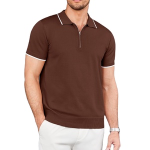 100% Cotton Half <b>Zip</b> <b>up</b> Short Sleeve Summer High Quality Casual Wear Good Price Breathable Microfiber Quick Dry polo <b>shirts</b> - Product Image 4