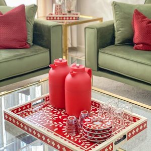 Best-Selling Traditional Bone Inlay <b>Oud</b> Burner Mother-of-Pearl Tray Durable <b>Bakhoor</b> Mabkhara Decor for Religious Use for Ramadan - Product Image 4