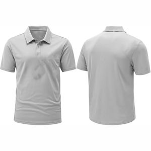 Camiseta de polo de secado rápido de alta calidad para hombre, tejido de punto transpirable con diseño estampado de manga corta - Product Image 1