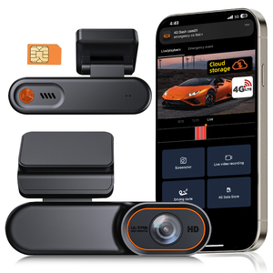Caméra de tableau de bord 4G LTE à double objectif Enregistreur vidéo avant et arrière 1080P avec suivi GPS Surveillance à distance en direct et enregistrement en boucle - Product Image 1