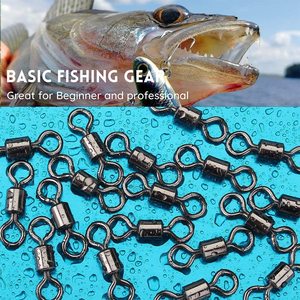 Phụ kiện câu cá biển khơi: Khóa xoay câu cá bằng thép không gỉ, phụ kiện đầu câu nước mặn - Product Image 3