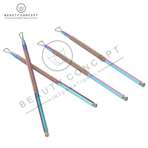 Ergonomic Dual-ended Triangular <b>Cuticle</b> Pusher Professional Titanium <b>Tool</b> for Nail Care Grooming Nail Gel Remover Eco-Friendly - Product Image 4