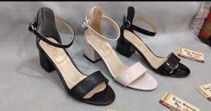 women's sandals casual low <b>heel</b> <b>shoes</b> 36-40 Made in Turkiye - Product Image 2