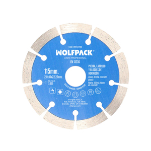 Disco Diamante Ø 115 mm. Pietra, Mattone, Refrattari, Blocchi di Cemento. Segmento diamantato da 10 mm. - Product Image 1
