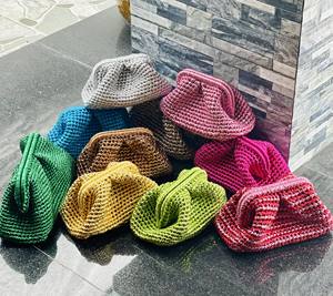 Wholesale Handmade <b>Crochet</b> Metallic Bags Full Colors Customized Size & Colors Bags for Women Customized Logo - Product Image 6