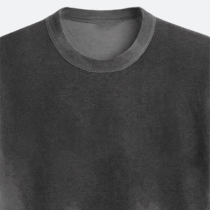 100% algodón 230GSM Drop Shoulder Camiseta de manga corta de gran tamaño marca premium liso 100% algodón camiseta de hombre con diseño personalizado - Product Image 5