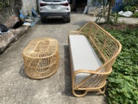 Nordique rotin chaise canapé rotin tissage salon chambre loisirs B & B unifamilial balcon paresseux rotin chaise au Vietnam