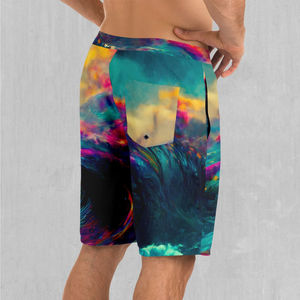 Short de course de gymnastique respirant et à séchage rapide en polyester écologique 100% pour hommes, vêtements de rue à motifs solides imprimés en couleur personnalisée OEM - Product Image 3