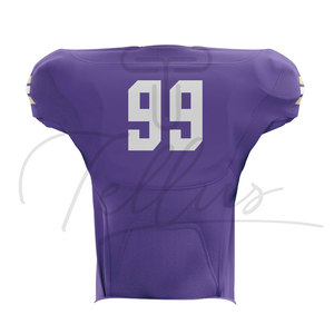 Camisetas de Fútbol Americano Personalizadas al por Mayor, Uniformes de Fútbol de Manga Corta de Verano Unisex de Alta Calidad - Product Image 4