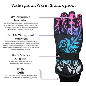 Gants tactiques d'hiver thermiques blindés pour le ski, en microfibre, à doigts complets, pour le cyclisme, les sports de plein air et la course - Product Image 2